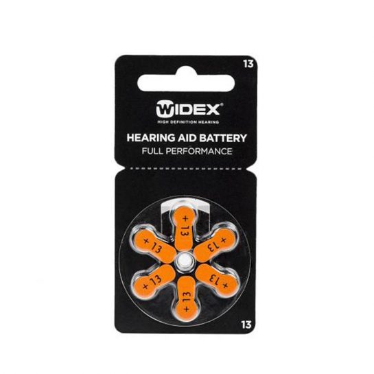 Батарейки для слуховых аппаратов воздушно-цинковые Widex тип 13