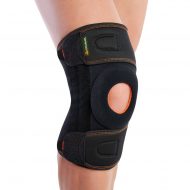 Ортез на коленный сустав окутывающий Orliman 7119 с пружинными ребрами жесткости, чёрный