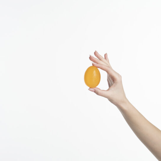 Эспандер кистевой ОРТОСИЛА Мяч L 0300 S, мягкий, оранжевого цвета