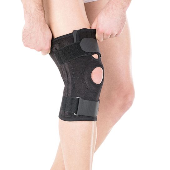 Бандаж на коленный сустав со спиральными ребрами жесткости Тривес Т.44.12 (Т-8512)