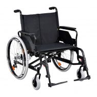 Кресло-коляска с откидными подлокотниками и съемными подножками, увеличенной ширины и грузоподъемности NOVA TN-505