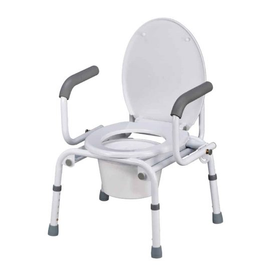 Кресло-туалет с опускающимися подлокотниками TN-408