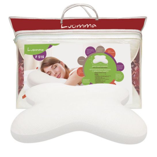 Подушка ортопедическая для сна на животе Luomma LumF-516 50 х 57 см