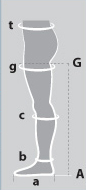 Компрессионные чулки B.Well rehab JW-225 2 класс, плотные, закрытый носок