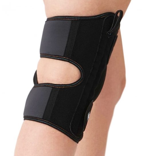 Бандаж на коленный сустав разъемный с пателлярным кольцом и пружинными вставками Орто.Ник КС-616